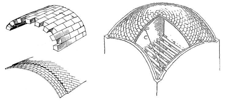 Desenhos a lápis de diferentes arcos.