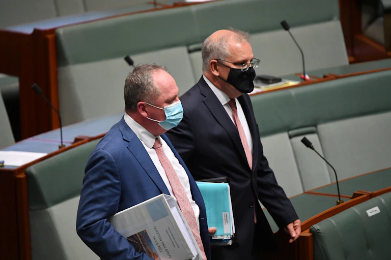 Barnaby Joyce and Scott Morrison