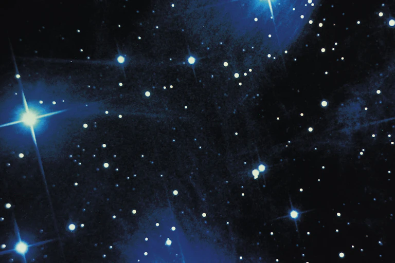 A picture of a cluster of stars.