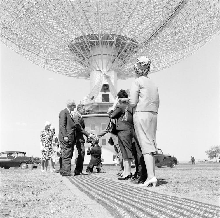The opening ceremony of the Parkes dish