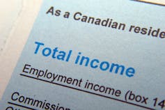 A Canadian tax form