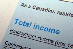 A Canadian tax form