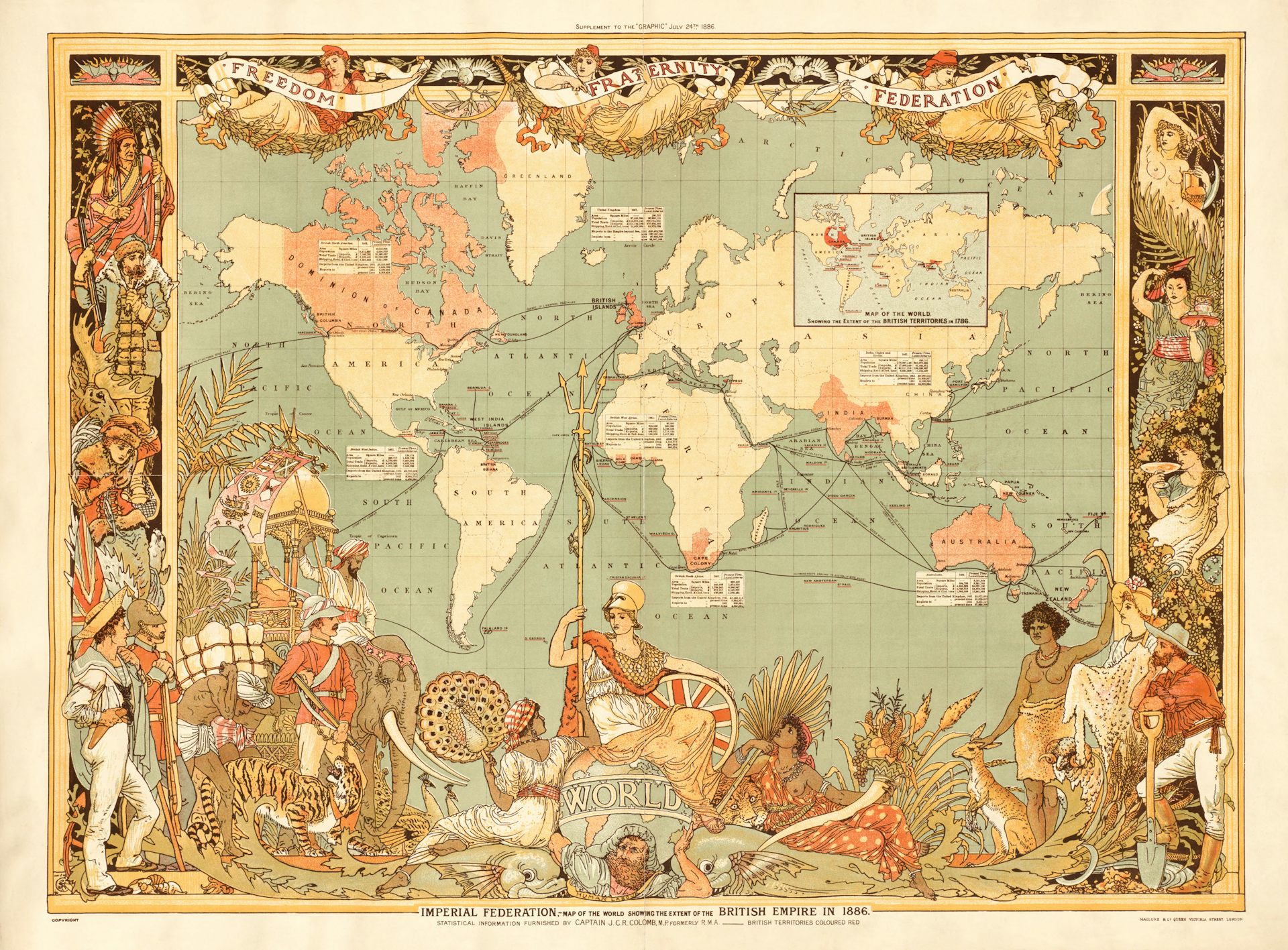 A map of the British empire.