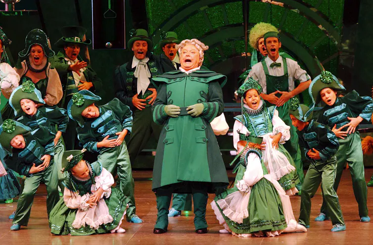 Bert Newton as the Wizard