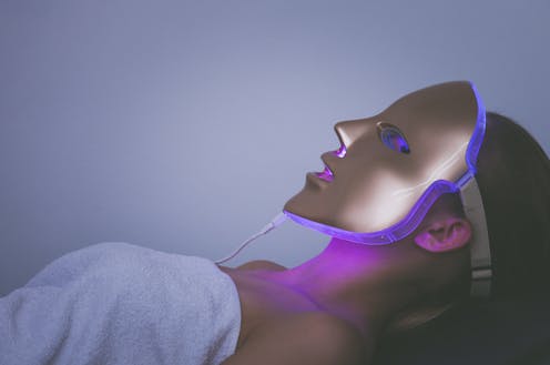LED face masks are popular on social media for glowing skin – but they could disrupt your sleep