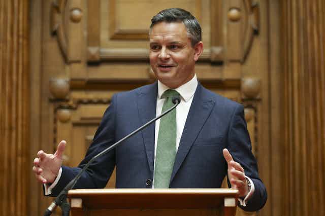 New Zealand's climate change minister James Shaw