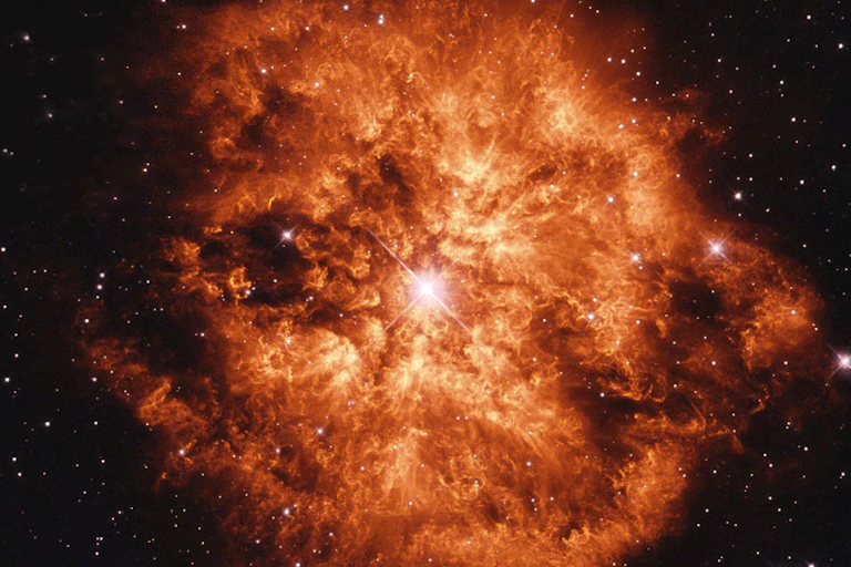 Image of a Wolf–Rayet star, which first produced flouride.