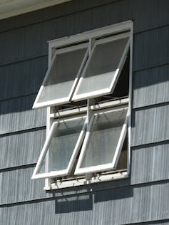 Awning window.