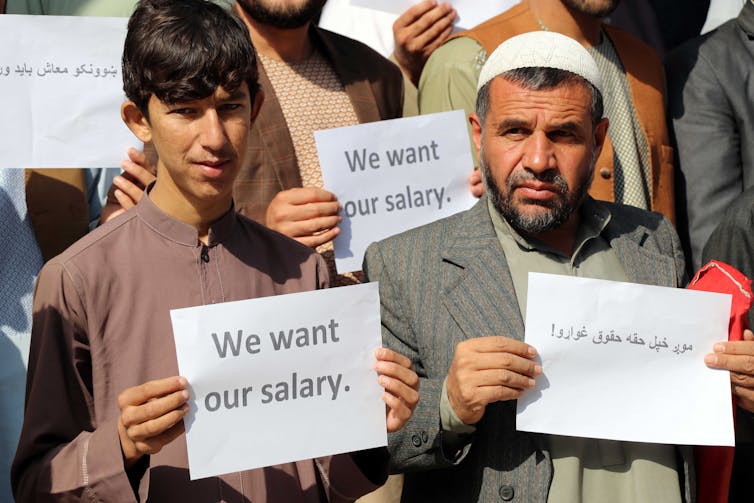 Afghan Teachers On Strike In Kandahar.