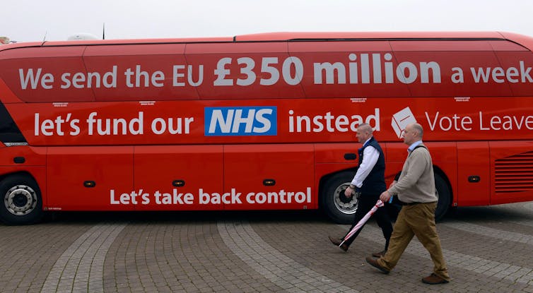 The Vote Leave Campaign Is Just A Slogan On The Side Claiming That The Uk Sends £350 Million To The Eu Every Week.