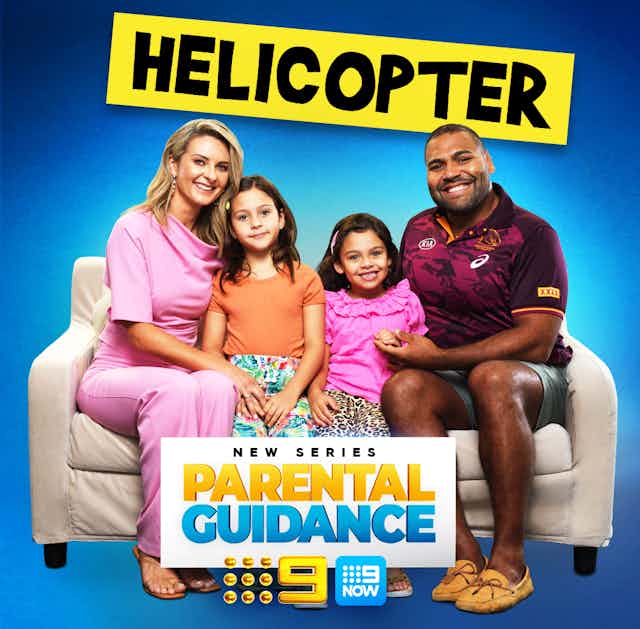 Promo for Parental Guidance, featuring the 'Helicopter' family.
