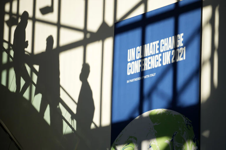 Delegates arrive at the COP26 climate summit