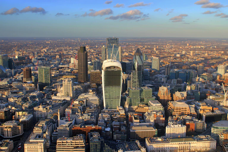 A view of the City of London