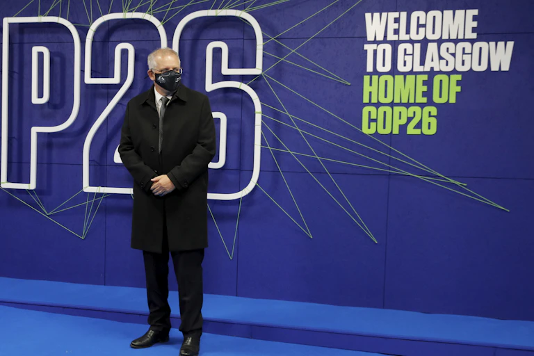 Prime Minister Scott Morrison in Glasgow