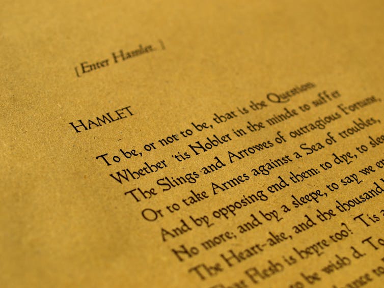 Excerpt from Hamlet.