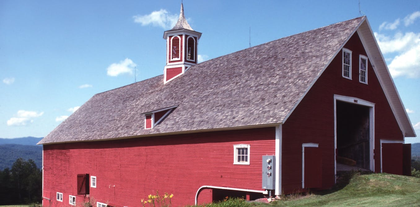 Why are barns painted red?