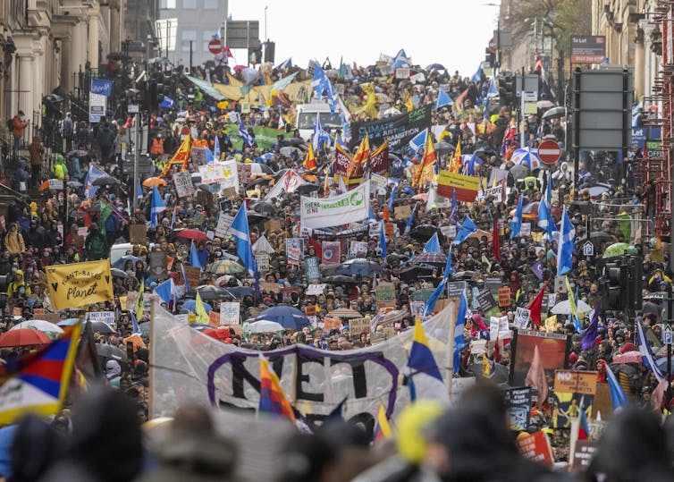 Protest in Glasgow