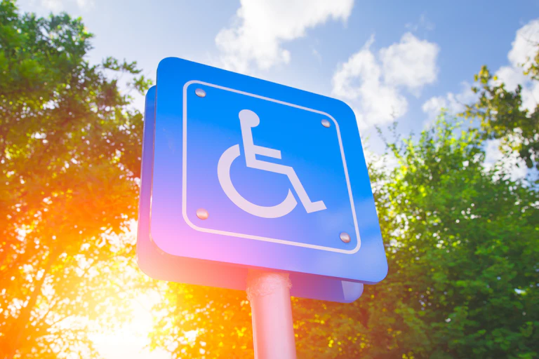 Disabled parking sign