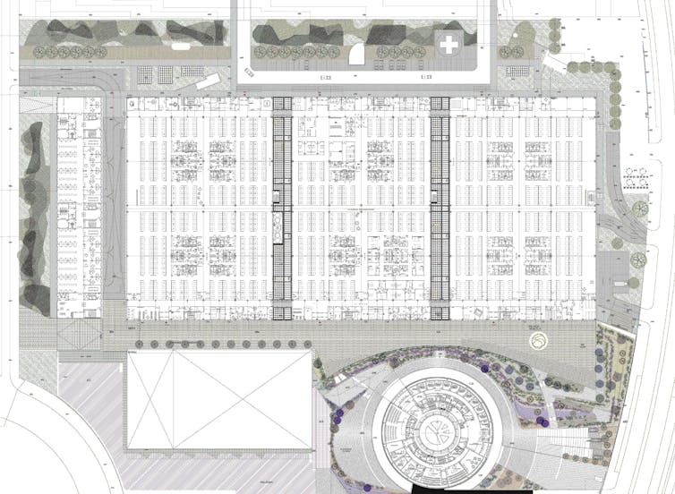 Planta baja del Hospital de Emergencias Enfermera Isabel Zendal.