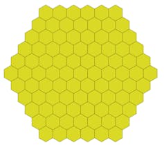 Il motivo esagonale del nido d'ape è il modo più efficiente per coprire uno spazio in piastrelle identiche. 