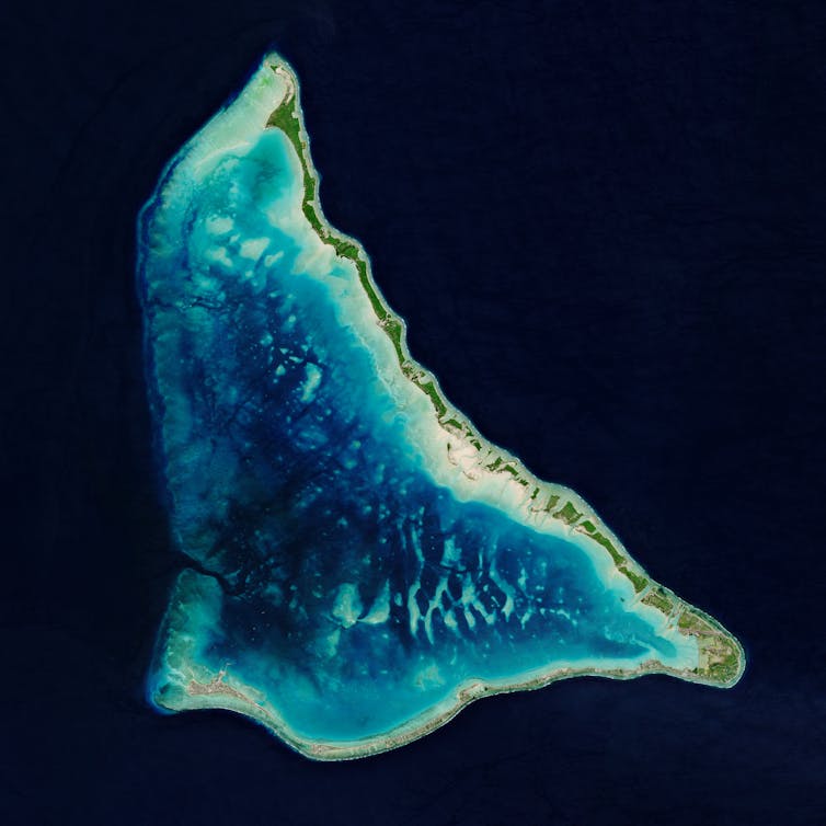Satellite image of Tarawa Atoll
