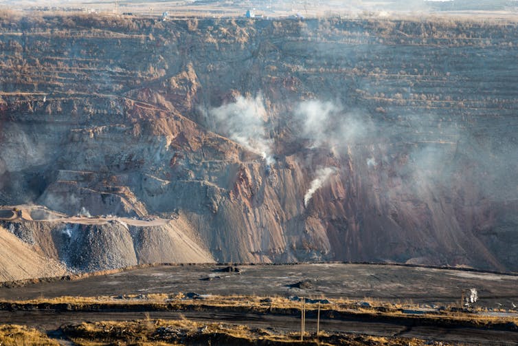 Open-pit coal mine