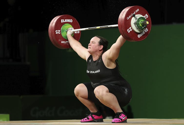 New Zealand's Laurel Hubbard, who is transgender, competed at the Tokyo Olympics in 2021.