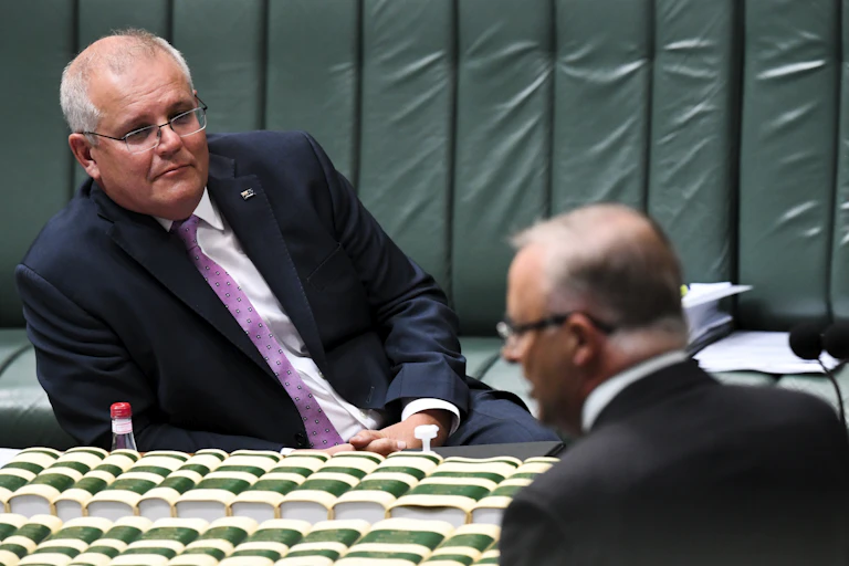 Scott Morrison and Anthony Albanese