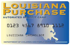 Louisiana Purchase card, issued by the state the SNAP recipients.
