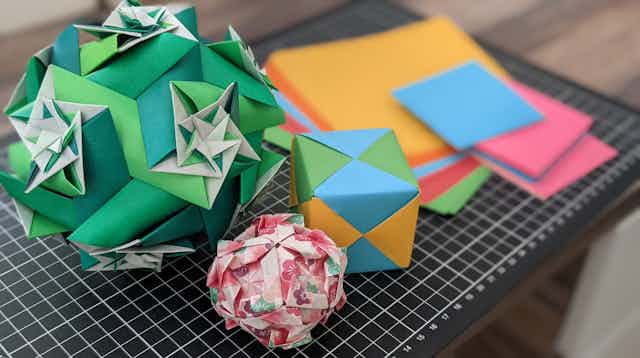 Selection of origami shapes
