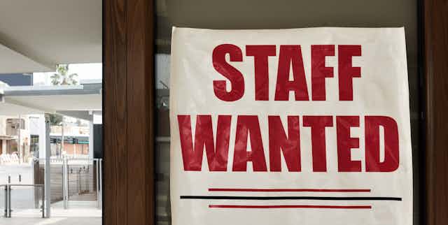 staff wanted sign