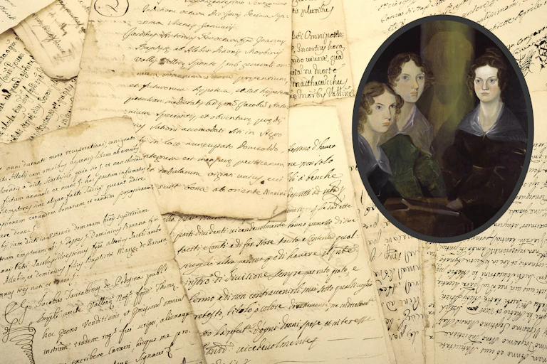 Portrait of the three Brontë sisters.