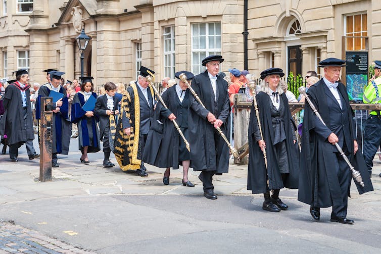 Academic procession at Oxford University