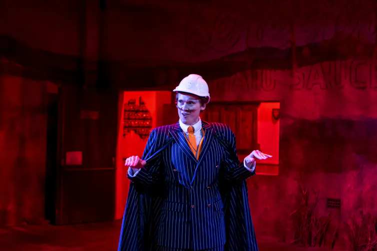 Production image: the evil developer.