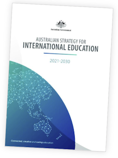 Cover of Australian Strategy for International Education 2021-30.