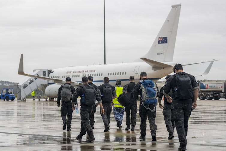 Australian personnel depart for Honiara on Thursday.
