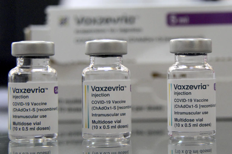Vials of AstraZeneca's COVID-19 vaccine