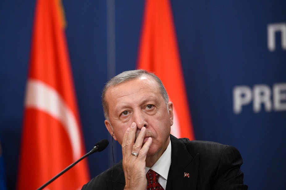 Erdogan looking thoughtful