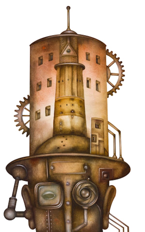 Représentation imagée du Panopticon