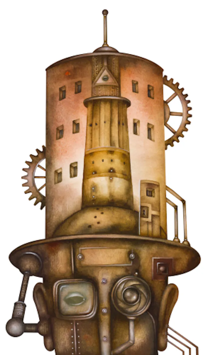 Représentation imagée du Panopticon