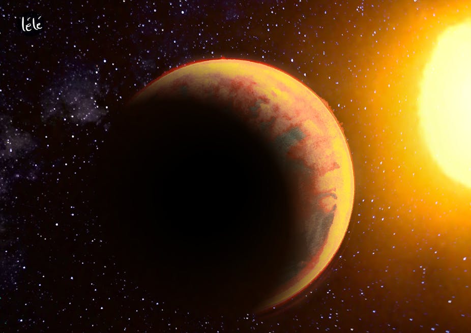 Artist's impression of exoplanet KELT-11 b.