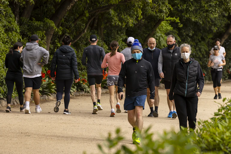 People walking