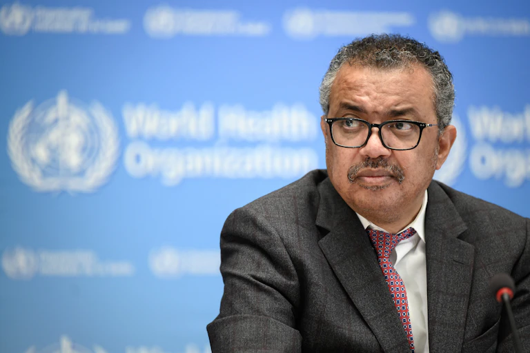 World Health Organization (WHO) Director-General Tedros Adhanom Ghebreyesus
