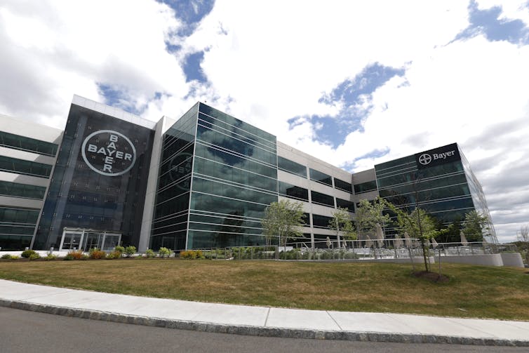 Exterior shot of office building housing Bayer Healthcare's North American headquarters in Whippany, N.J.