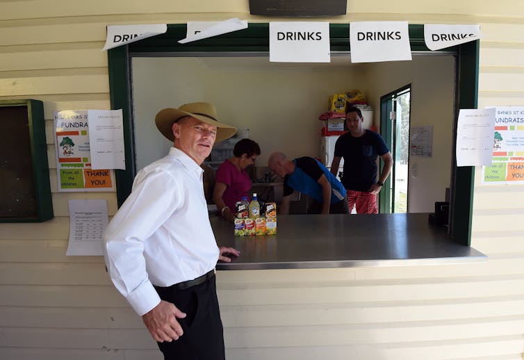 Queensland premier Campbell Newman after voting at Newmarket State School in Brisbane, Saturday, January 31 2015. He went on to lose his seat.