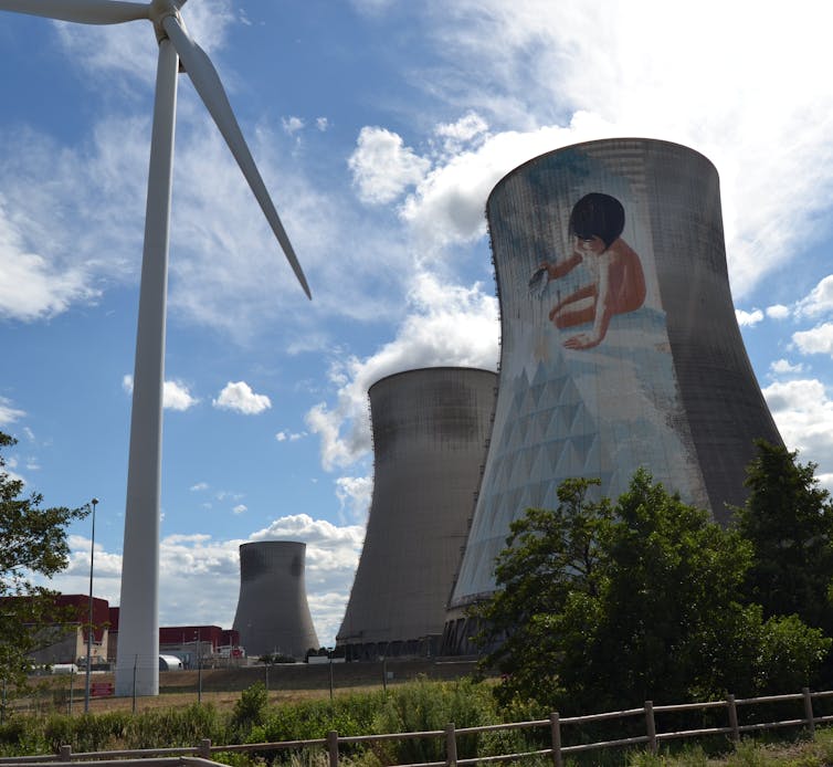 Cruas nuclear power station in southern France