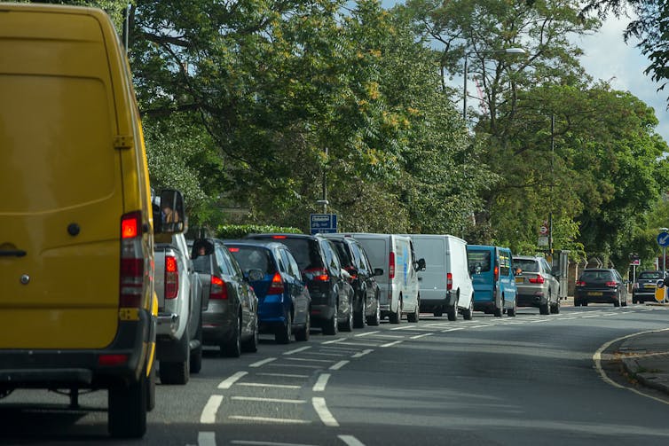 A traffic jam.