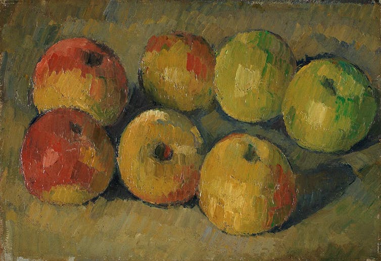 Paul Cézanne’s 1877 Still-life with apples, bought by Keynes in 1918. Fitzwilliam Museum