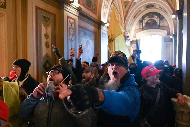 Manifestantes lotaram o prédio do Capitólio durante a insurreição.