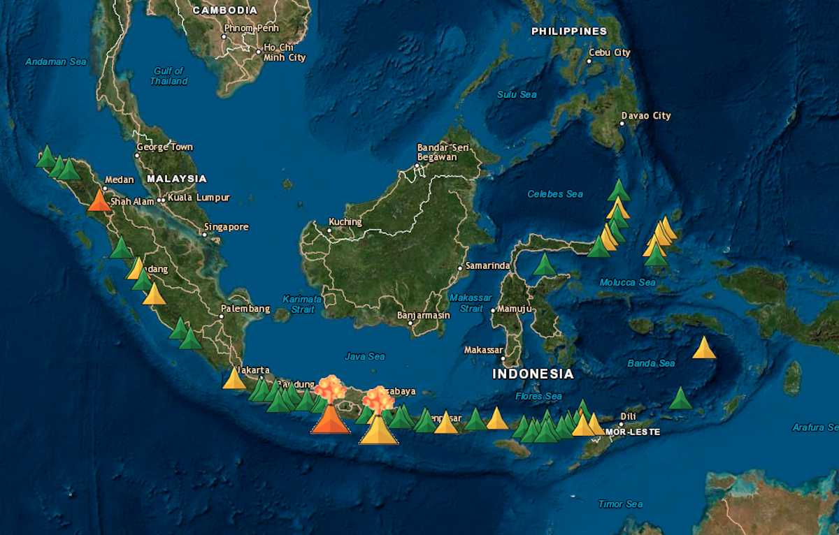 Mount Semeru's deadly eruption was triggered by rain and storms, making Mount Semeru Eruption On 4th December 2025 Map